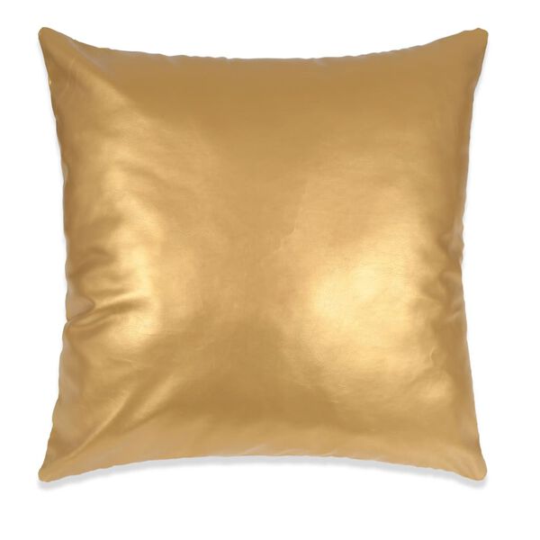 vidaXL Kudde 2 st PU 45x45 cm guld