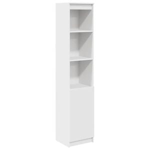 vidaXL Highboard vit 37,5x35x180 cm konstruerat tr&auml;