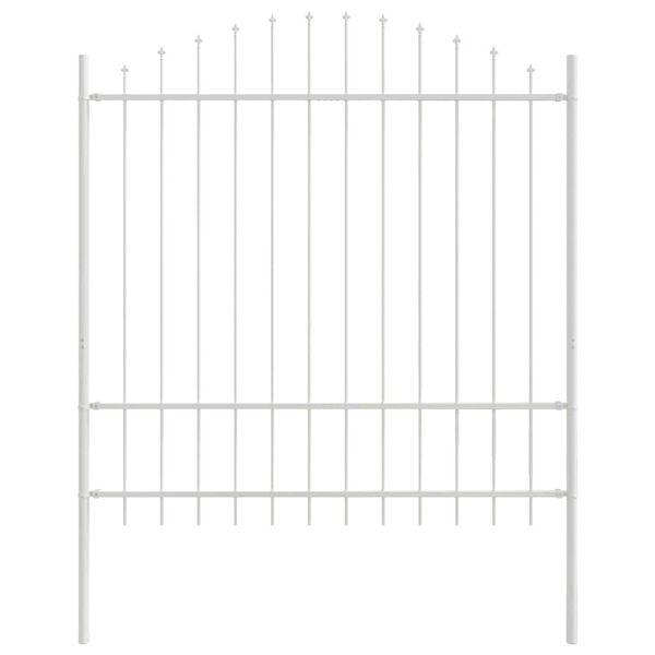 vidaXL Tr&auml;dg&aring;rdsst&auml;ngsel 7 pcs Vit 170 x 215 cm Pulverlackerat st&aring;l