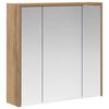 vidaXL Badrumsspegelsk&aring;p Artisan Ek 63,5 x 16 x 62,5 cm