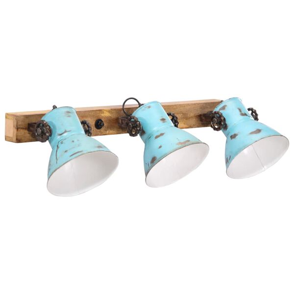 vidaXL V&auml;gglampa 25 W n&ouml;tt bl&aring; 65x25 cm E27