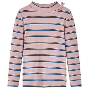 T-shirt med l&aring;nga &auml;rmar f&ouml;r barn ljusrosa 128