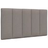vidaXL Bed with Mattress "Hanko" Taupe 80x200 cm Fabric