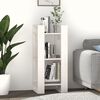 vidaXL Bokhylla/rumsavdelare vit 41x35x91 cm massiv furu