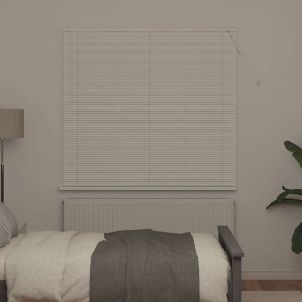 vidaXL Persienn Justerbar Vit 150 x 150 cm PVC