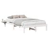vidaXL S&auml;ngram Vit 120 x 190 cm Massiv furu