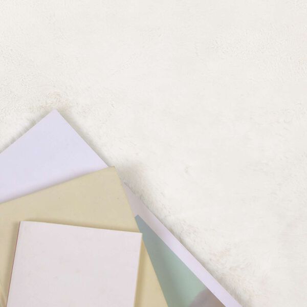 vidaXL Fusk-kaninp&auml;lsmatta Olite Kr&auml;m 80 x 250 cm Polyester