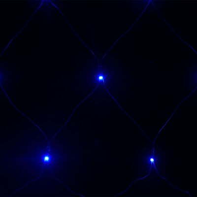 vidaXL Ljusnät blå 3x3 m 306 LED inne/ute