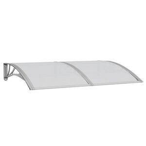 vidaXL Entr&eacute;tak gr&aring; 150x100 cm polykarbonat