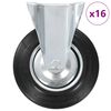 vidaXL Fasta hjul 16 st 200 mm