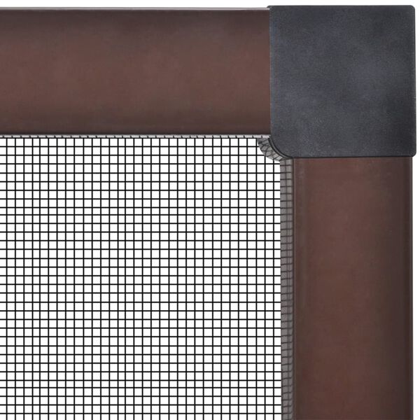 Brunt insektsnät till fönster 130 x 150 cm