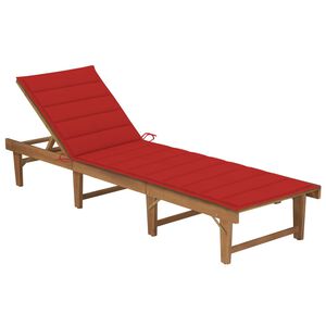 vidaXL Hopf&auml;llbar sols&auml;ng med liggunderlag massivt akaciatr&auml;