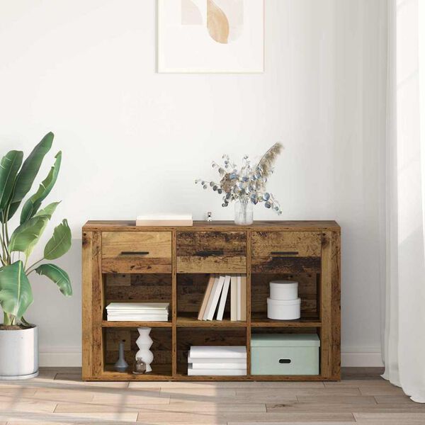 vidaXL Sideboard Gammalt tr&auml; 100 x 30 x 59,5 cm Konstruerat tr&auml;