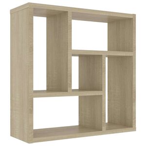 vidaXL V&auml;gghylla sonoma-ek 45x16x45 cm konstruerat tr&auml;