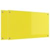 vidaXL Köksplånbak 2 pcs Gul 90 x 50 cm härdat glas