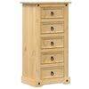 vidaXL S&auml;ngbord Corona 53x39x103 cm massiv furu