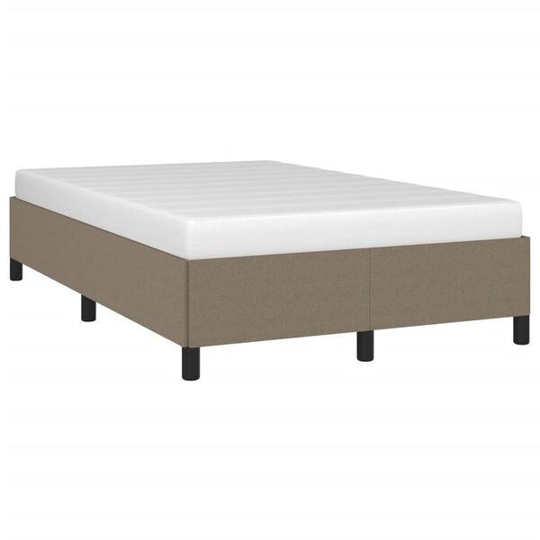 vidaXL s&auml;ngram utan madrass taupe 120x190 cm tyg