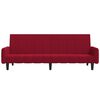 vidaXL B&auml;ddsoffa 2-sits vinr&ouml;d sammet