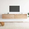 vidaXL V&auml;ggsk&aring;p 2 st 100x30x35 cm massiv furu