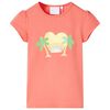 T-shirt f&ouml;r barn korallr&ouml;d 140