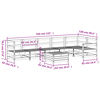 vidaXL Soffgrupp f&ouml;r tr&auml;dg&aring;rden 7 delar massiv douglasgran