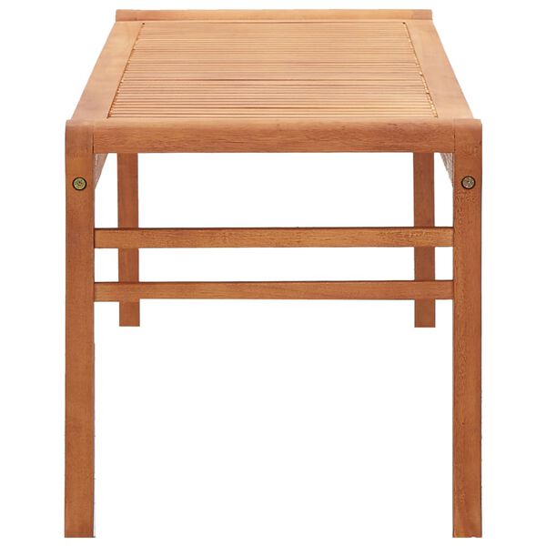 vidaXL Tr&auml;dg&aring;rdsb&auml;nk 3-sits 150 cm massivt eukalyptustr&auml;