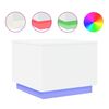vidaXL Soffbord med LED vit 50x50x40 cm