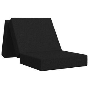 vidaXL F&auml;llbar Soffbed 75 x 67 x 45 cm Svart