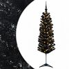 vidaXL Smal konstgjord julgran med julkulor 150 cm 150 LED-lampor