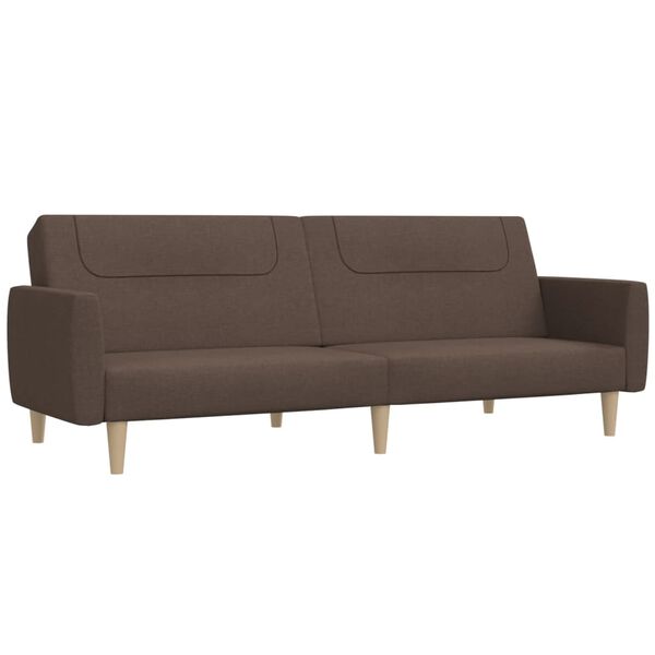 vidaXL B&auml;ddsoffa 2-sits taupe tyg