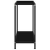 vidaXL Konsolbord svart 60x35x75 cm härdat glas