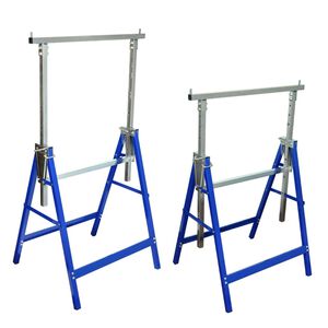 vidaXL Bockar metall 2-pack 150 kg