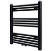 Handdukstork centralv&auml;rme element rak 600 x 764 mm svart