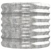 vidaXL Odlingslåda galvaniserat stål 224x40x36 cm silver