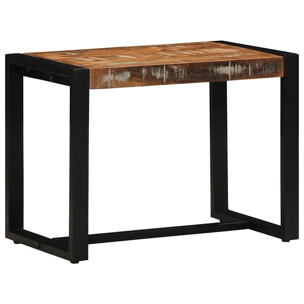 vidaXL Bänk flerfärgad 60x35x45 cm massivt trä återvunnet