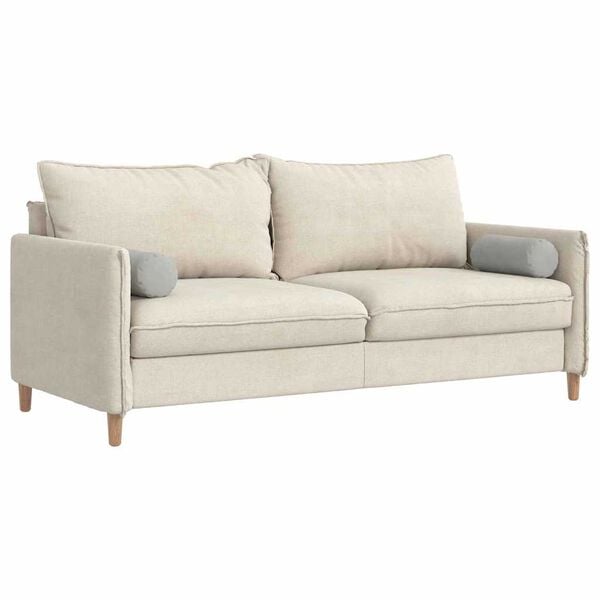 vidaXL Bolsterkuddar 2 pcs Ljusgr&aring; &Oslash; 15 x 40 cm Mikrofiber Tyg