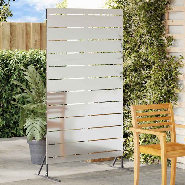 vidaXL Avsk&auml;rmningssk&auml;rm Gr&aring; 100 x 50 x 180 cm St&aring;l