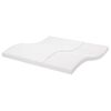 vidaXL Skummadrass vit 200x200 cm 7-zoner h&aring;rdhet 20 ILD