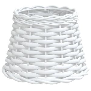 vidaXL Lampsk&auml;rm vit &Oslash;20x15 cm korgmaterial