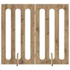 vidaXL F&auml;llbar husdjursgrind 2 pcs Artisan Ek 100,5 x 38 x 90 cm