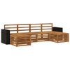 vidaXL Soffgrupper 6 pcs Naturlig Massivt Akaciatr&auml;