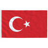 vidaXL Turkiets flagga 90x150 cm