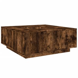 vidaXL Soffbord r&ouml;kf&auml;rgad ek 100x100x40 cm konstruerat tr&auml;