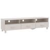 vidaXL Tv-b&auml;nk HAMAR vit 158x40x40 cm massiv furu