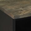 vidaXL S&auml;ngbord 2 st svart 40x33x46 cm massivt mangotr&auml;