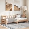 vidaXL Dagbädd utdragbar massiv furu 2x(90x200) cm