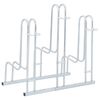 vidaXL Cykelställ för 3 cyklar fristående galvaniserat stål