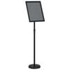 vidaXL M&auml;ssmontrar Svart 25 x 25 x 125 cm Aluminium