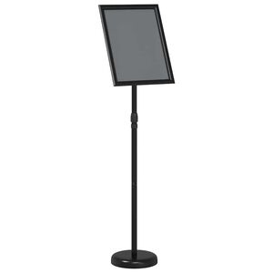 vidaXL M&auml;ssmontrar Svart 25 x 25 x 125 cm Aluminium