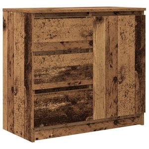 vidaXL Sk&auml;nk med l&aring;da gammalt tr&auml; 71x35x65 cm konstruerat tr&auml;